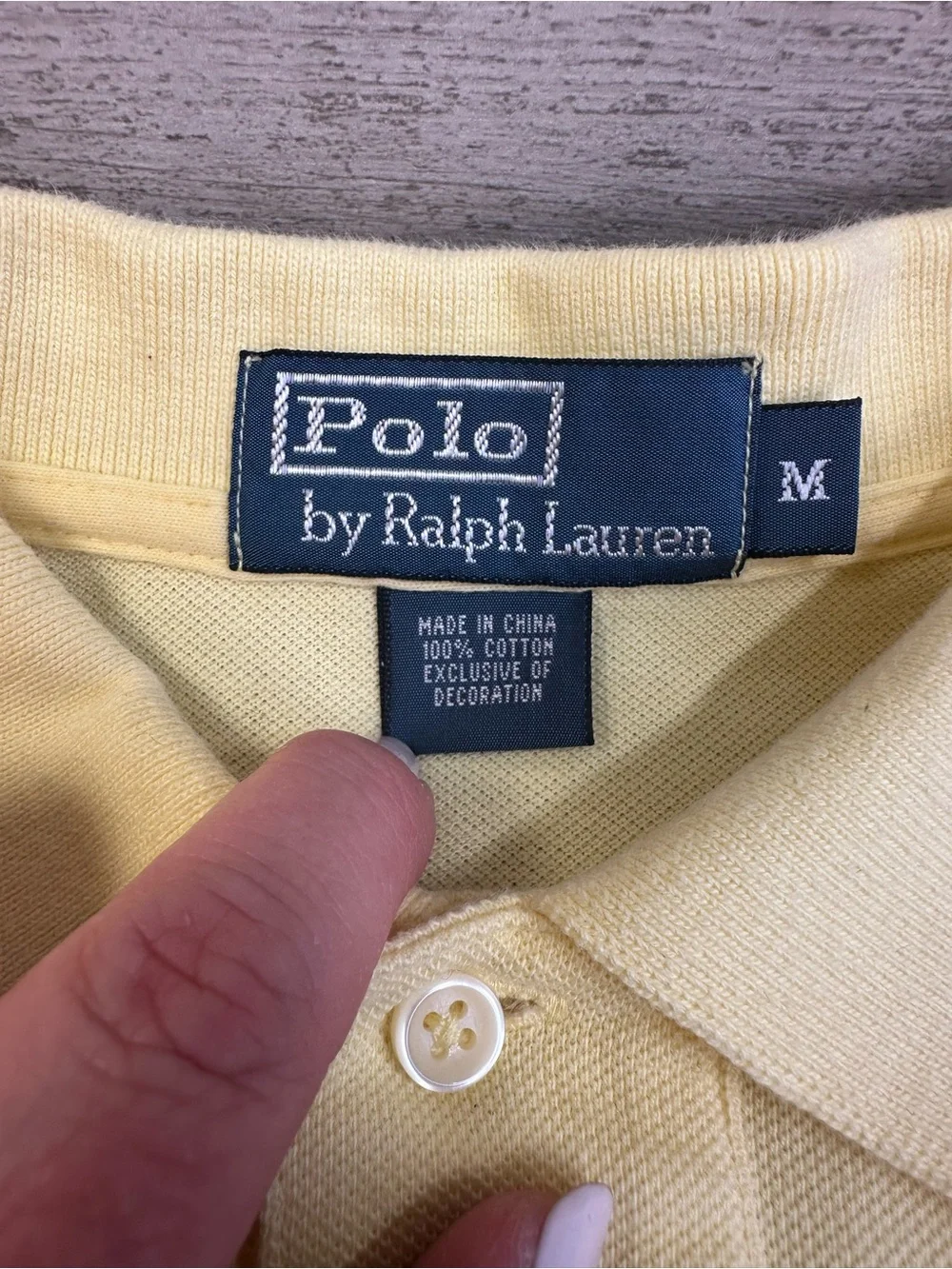 Polo Ralph Lauren Yellow Short Sleeve Polo Shirt Men's Size M - Picture 4 of 9